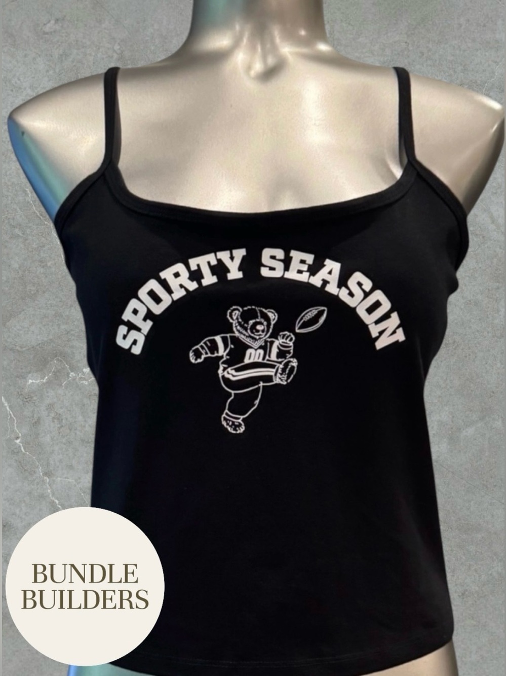 $10 Add-on | ‘Sporty Season' Graphic Cropped Tank